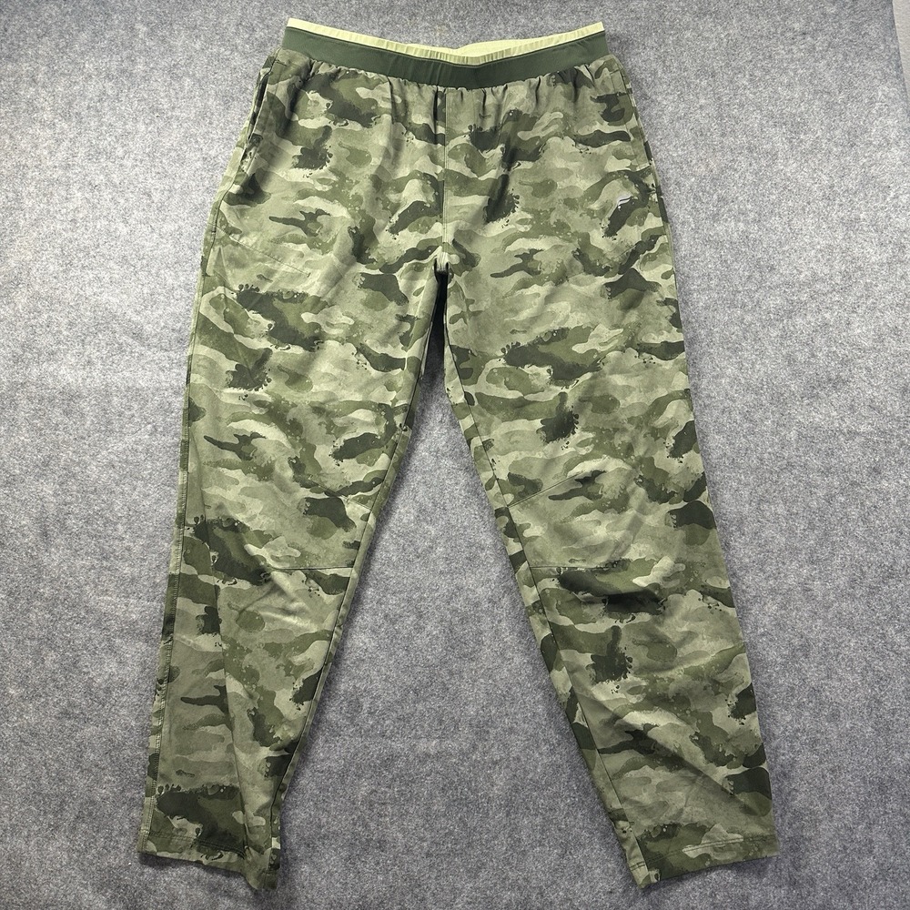 Fabletics Active Joggers Mens L/XL? Green Camo Lightweight Athletic Pants‎